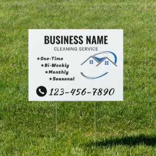 Branding For Pressure Cleaning Business Yard Sign