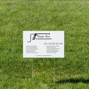 Branding For Pressure Cleaning Business Yard Sign