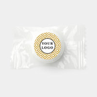 branding gold elegant logo candy favors