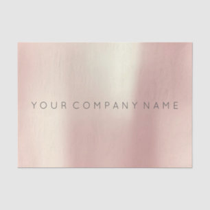 Branding Lux Pink Rose Gold Blush Metallic Powder Tissue Paper