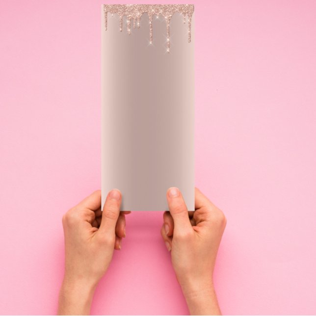 Branding Price List Lashes Extension Spark Rose Rack Card (Creator Uploaded)