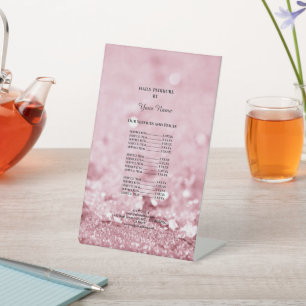 Branding Price List Nails Pedestal Sign