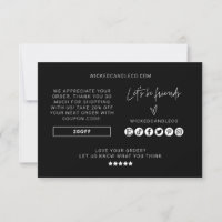 Branding Thank You Small Business Packing Card
