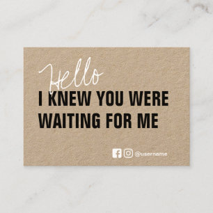 Branding Thank You Small Business Packing Kraft Card