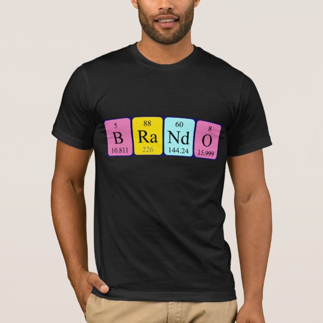 Brando periodic table name shirt (Front)