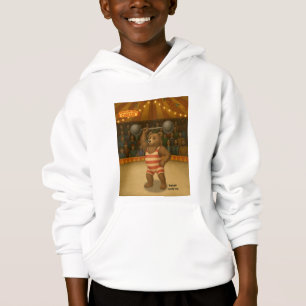 Brandon, circus strong bear hoodie