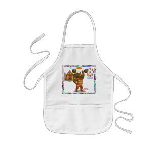 Brandon, circus strong-bear kids' apron