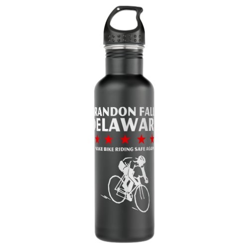 Brandon Falls Delaware Make Bike Riding Safe Again Stainless Steel Water Bottle