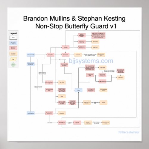 Brandon Mullins _ Butterfly Guard Flowchart Poster