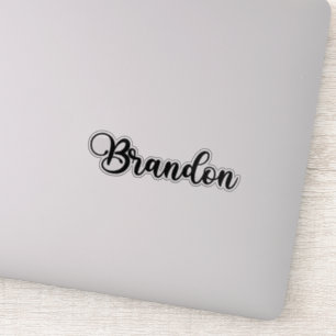 Brandon Name - Handwritten Calligraphy Sticker
