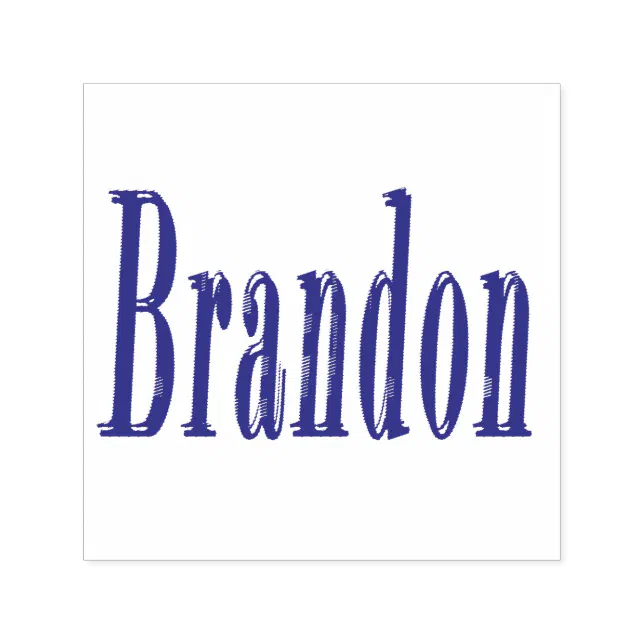 Brandon Name Logo, Self-inking Stamp | Zazzle