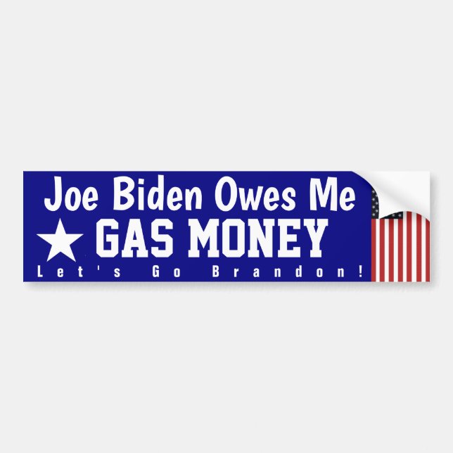 Brandon Owes Me Gas Money   Bumper Sticker (Front)