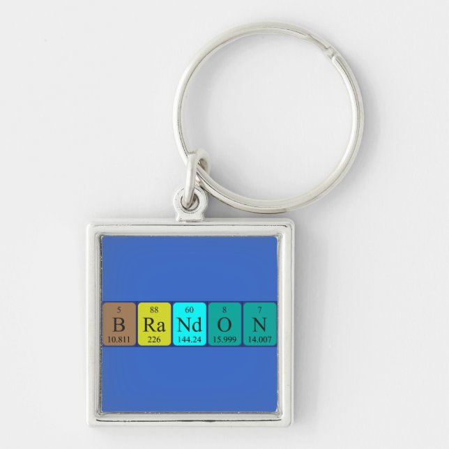 Brandon periodic table name keyring (Front)