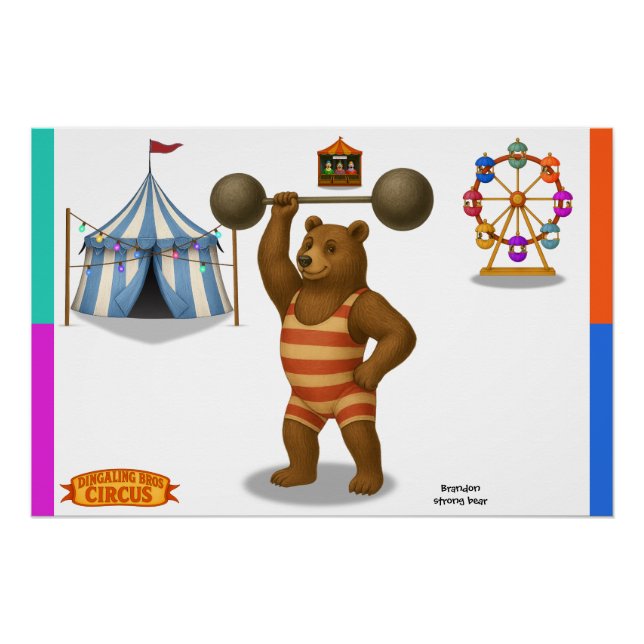 Brandon, strong bear poster (Front)