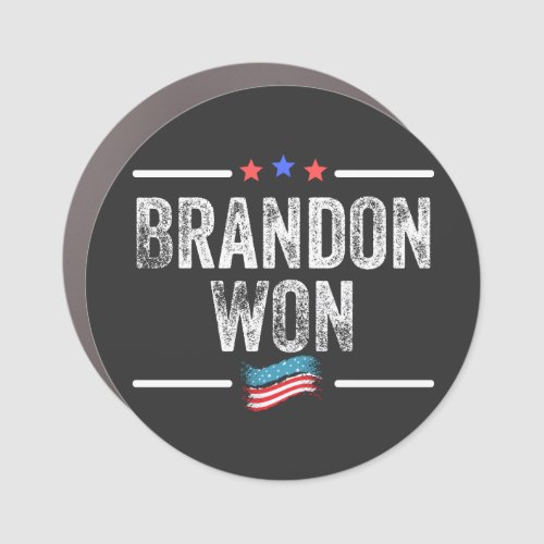 brandon won brandon won funny brandon won americ car magnet