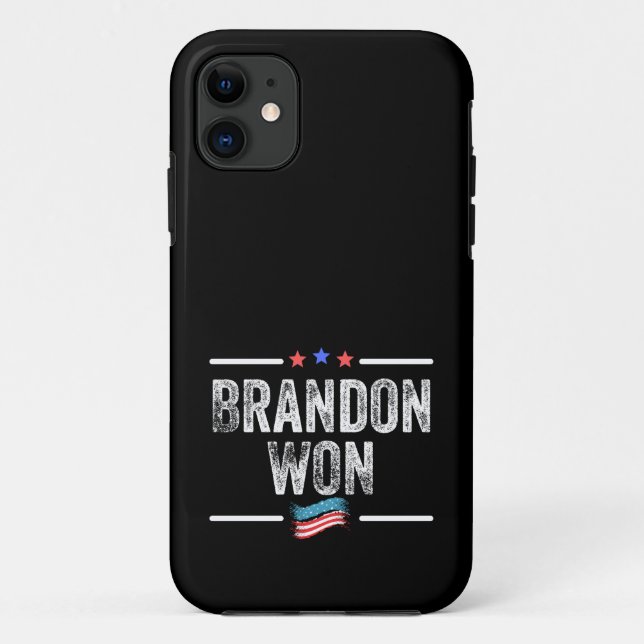 brandon won, brandon won funny, brandon won americ Case-Mate iPhone case (Back)