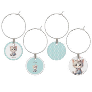 Brands and Glass Brands Adorable Meow-nificent Wine Charm