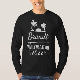 Brandt Family Vacation Tropical Group Trip Beach T-Shirt
