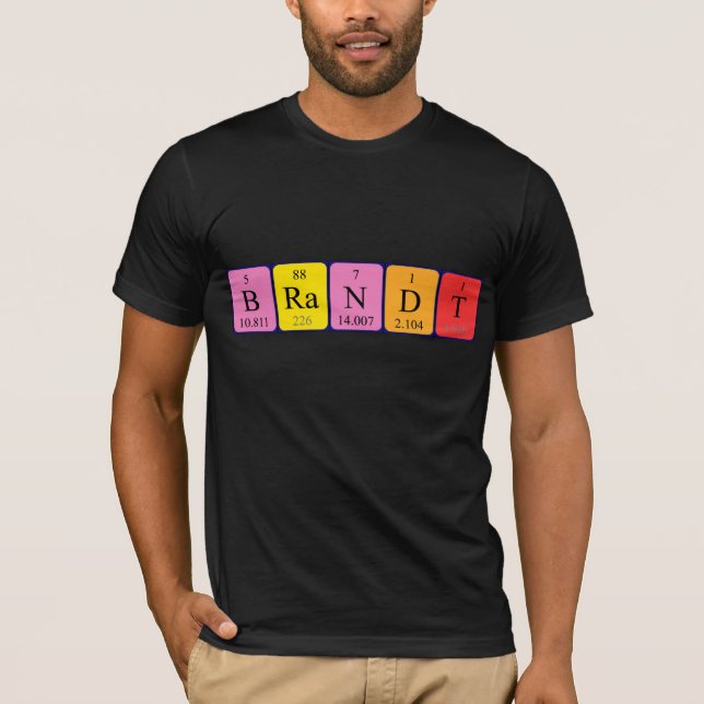 Brandt periodic table name shirt (Front)
