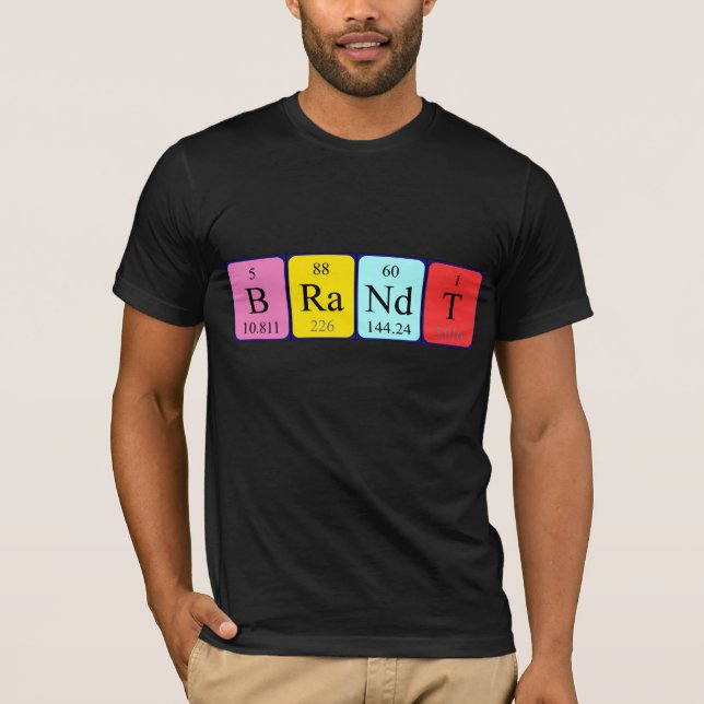 Brandt periodic table name shirt (Front)