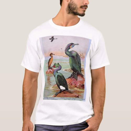 Brandts Cormorants  Bairds Pelagic Cormorant T_Shirt