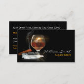 Brandy / Cigars Store Business Card (Front/Back)
