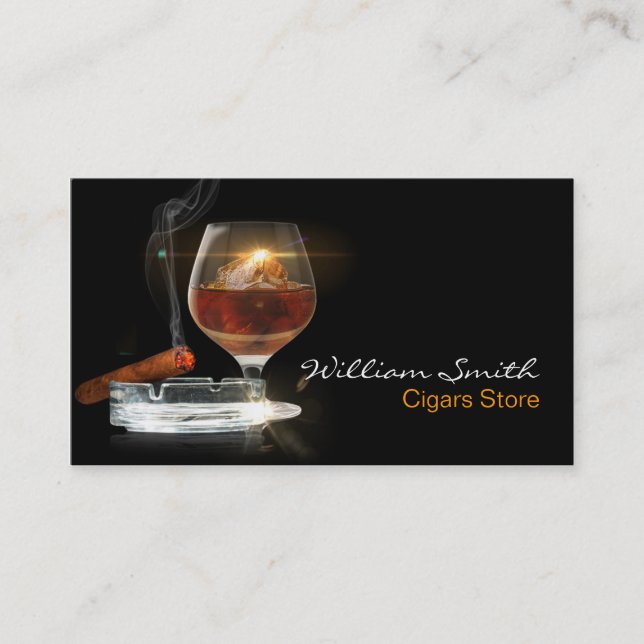 Brandy / Cigars Store Business Card (Front)