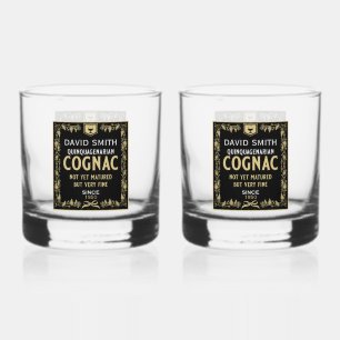 Brandy Lover Quinquagenarian Birthday Whiskey Glass