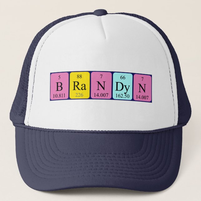 Brandyn periodic table name hat (Front)