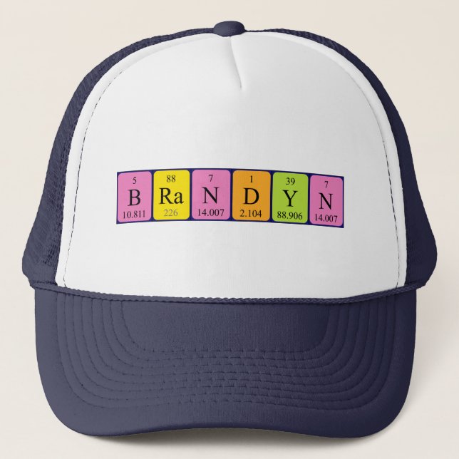 Brandyn periodic table name hat (Front)