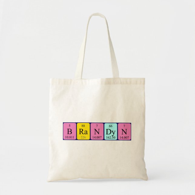 Brandyn periodic table name tote bag (Front)