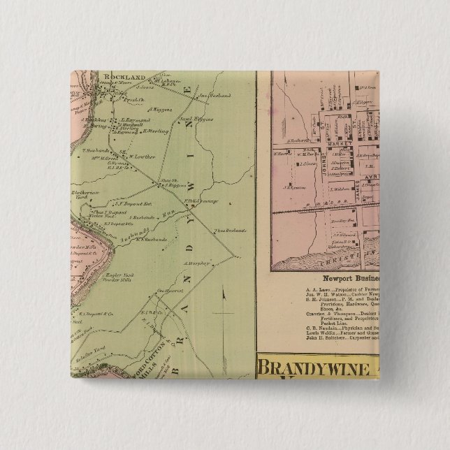 Brandywine Banks Pinback Button (Front)