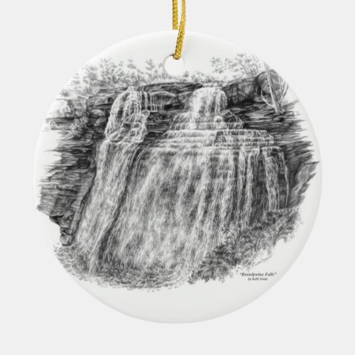 Brandywine Falls CVNP Ceramic Ornament