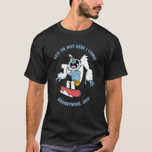 Brandywine Ohio Yeti Snowboarding Vacation For Kid T-Shirt