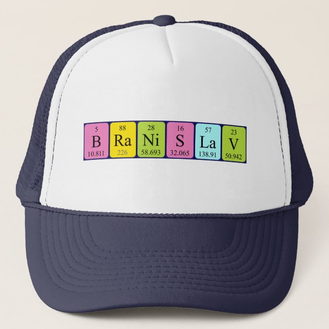 Branislav periodic table name hat (Front)