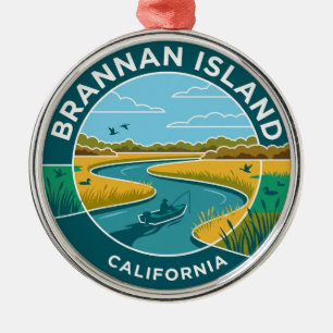 Brannan Island State Recreation Area California Metal Ornament