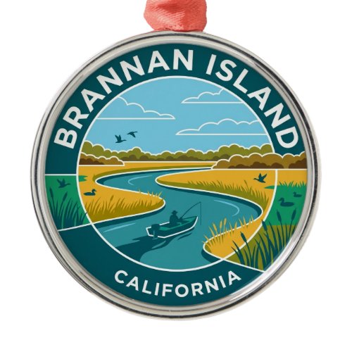 Brannan Island State Recreation Area California Metal Ornament