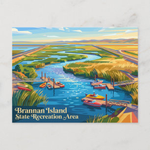 Brannan Island State Recreation Area California Postcard