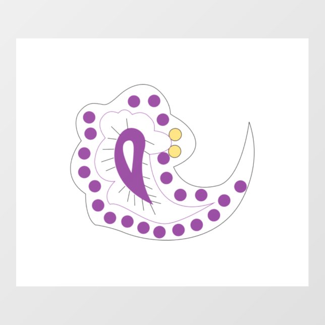 Bransoletka z serduszkiem Style, Light Eggplant Floor Decals (Front)