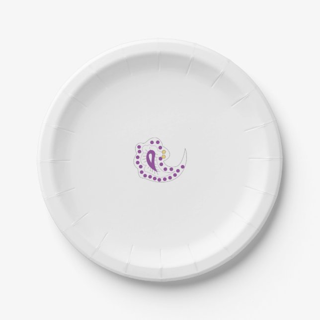 Bransoletka z serduszkiem Style, Light Eggplant Paper Plates (Front)