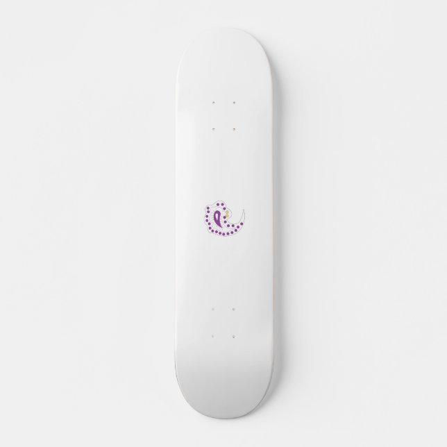 Bransoletka z serduszkiem Style, Light Eggplant Skateboard (Front)