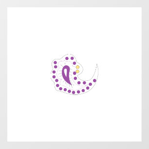 Bransoletka z serduszkiem Style, Light Eggplant Window Cling