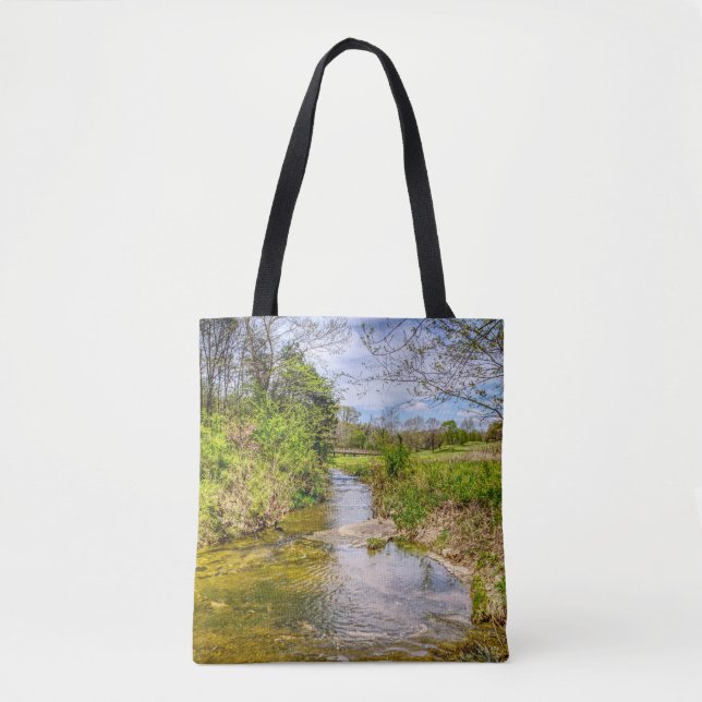 Branson Fall Creek Stream Tote Bag (Front)