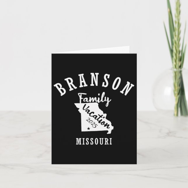 Branson Family Vacation 2025 Branson Family Vacay  Card (Front)