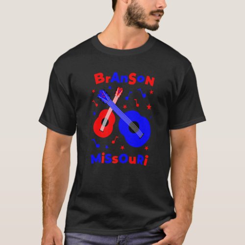 Branson Missouri Family Vacation Guitar T_Shirt