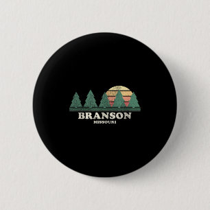 Branson Mo Vintage Throwback Tee Retro 70s Design  Button