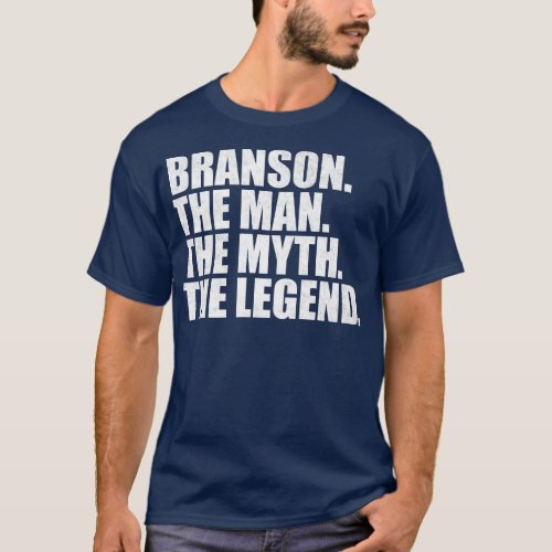 BransonBranson Name Branson given name T_Shirt