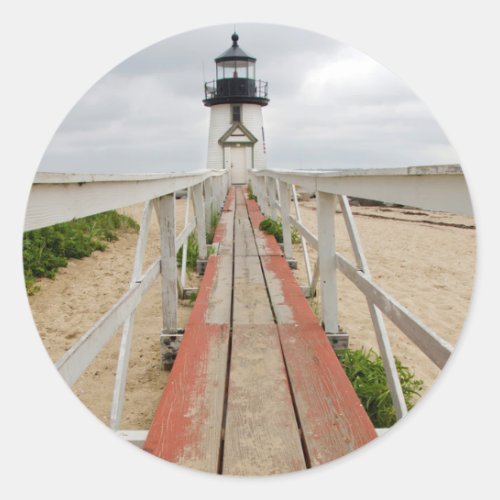 Brant Point Lighthouse Classic Round Sticker