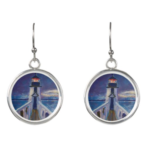 Brant Point Lighthouse Maureen Girard Earrings