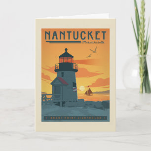 Brant Point Lighthouse   Nantucket MA Card